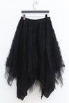 Marc Le Bihan lace embroidered skirt 2596 series plant dyeing France MLB-2596-HEILS black lace embroidery